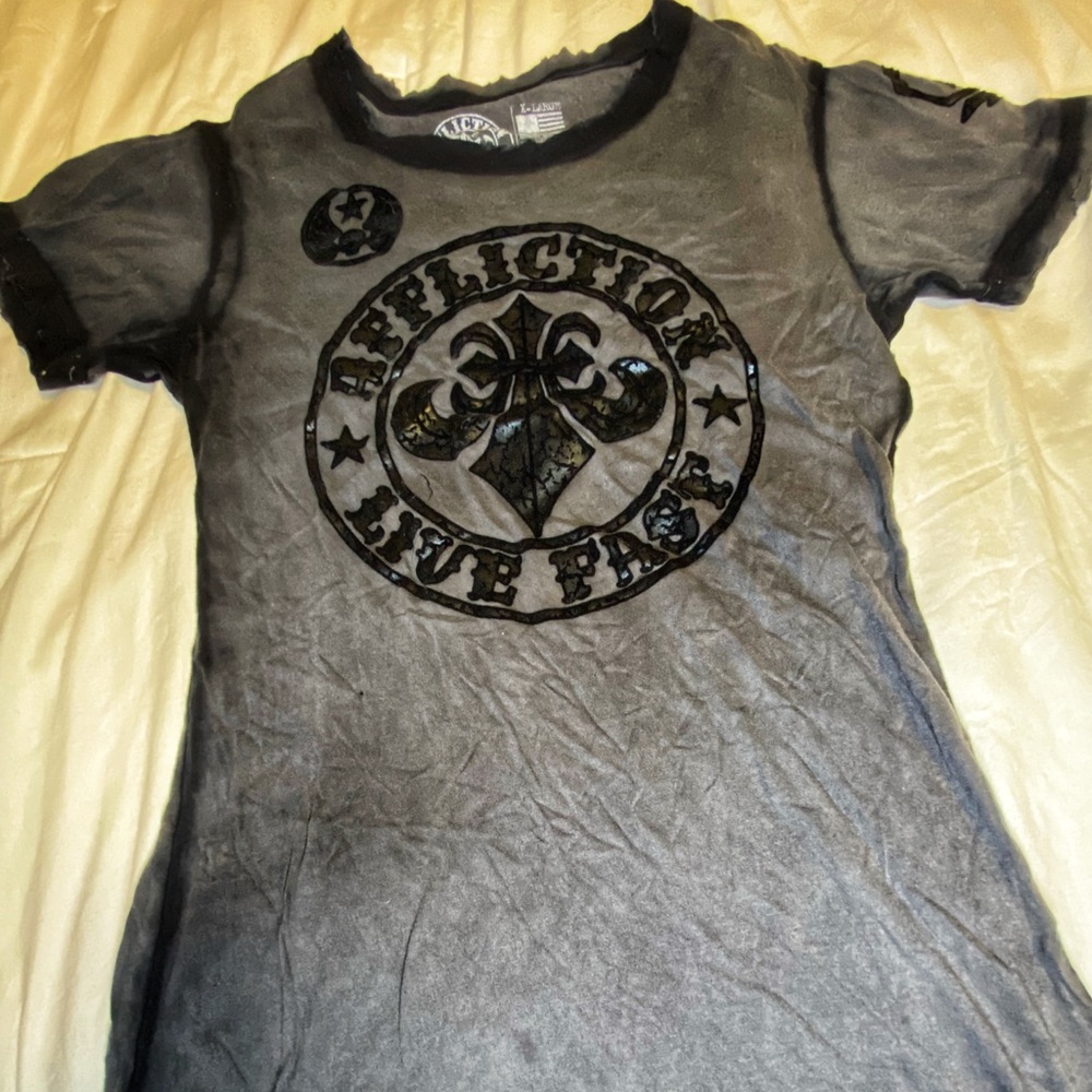 Affliction - Size X-Large Ladies Short Sleeve